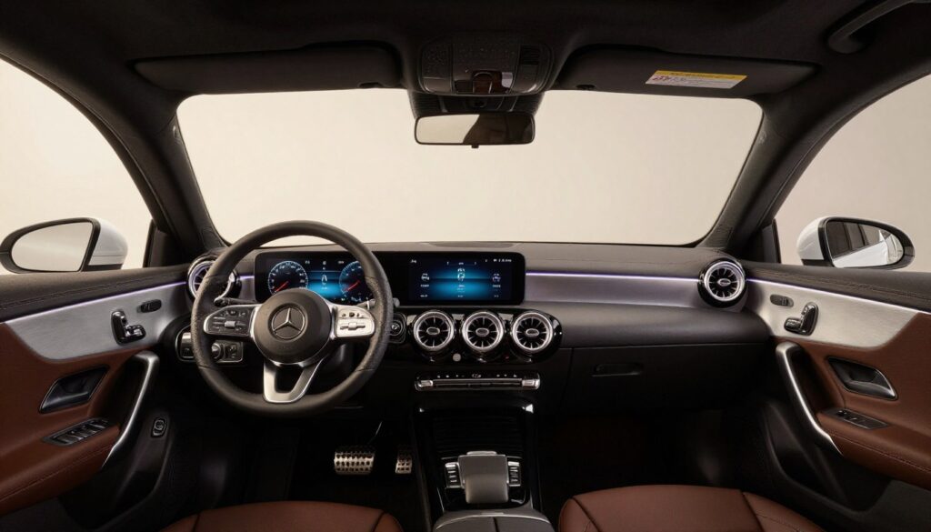 Mercedes CLA coupe interior Mercedes CLA coupe interior