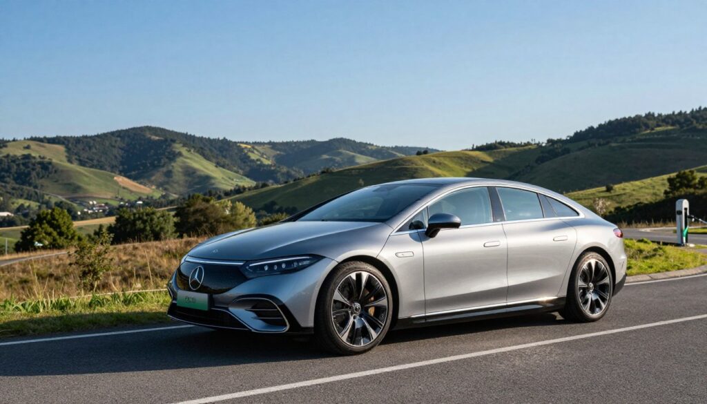 Mercedes EQS range test Mercedes EQS range test
