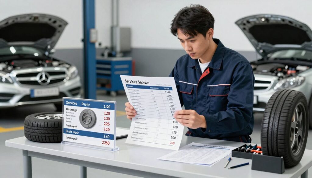 Mercedes service pricing Mercedes service pricing